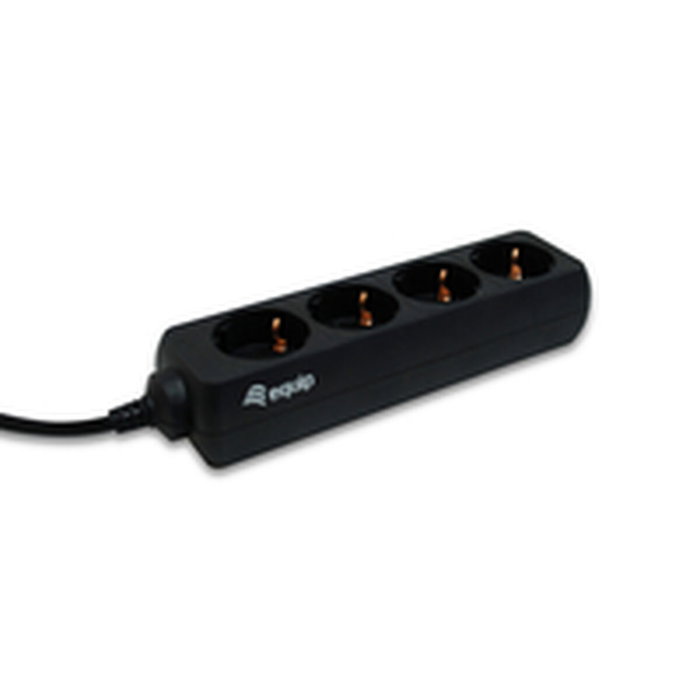 Equip 333281 Regleta de 4 salidas AC, Negro