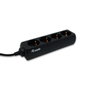 Equip 333281 Regleta de 4 salidas AC, Negro