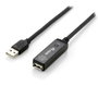Equip Cable Extensor USB 2.0 Activo 15m Macho a Hembra Negro