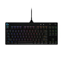Logitech G Pro 920-010593 Teclado Gaming Mecánico Tenkeyless (TKL) USB Negro con Retroiluminación RGB, Interruptores GX Blue Clicky y Diseño QWERTY Español