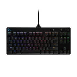 Logitech G Pro Teclado Retroiluminado USB QWERTY Español Interruptor GX Blue Clicky Negro