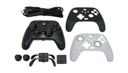 Power A Mando con Cable FUSION PRO 2 para Xbox Series X/S 1516954-01, Negro/Blanco
