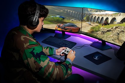 Power A Mando con Cable FUSION PRO 2 para Xbox Series X/S 1516954-01, Negro/Blanco