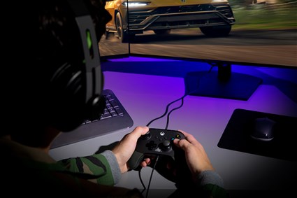 Power A Mando con Cable FUSION PRO 2 para Xbox Series X/S 1516954-01, Negro/Blanco