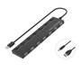 Conceptronic HUBBIES08B Hub USB 2.0 de 7 Puertos Negro