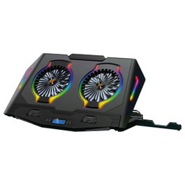 Conceptronic THYIA02B ERGO Cooling Pad con RGB y 2 ventiladores