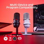 HP Micrófono USB, Cardioide, Sensor Táctil de Silencio, Creadores de Contenido, Negro
