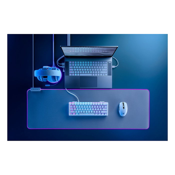 Razer Orochi V2 Ratón Inalámbrico para Juegos, Óptico, 18000 DPI, RF/Bluetooth, Para Mano Derecha, 6 Botones Programables, Blanco