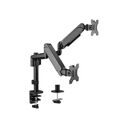 Equip Soporte de Escritorio para Doble Monitor 17-32 pulgadas, Resorte de Gas, Negro