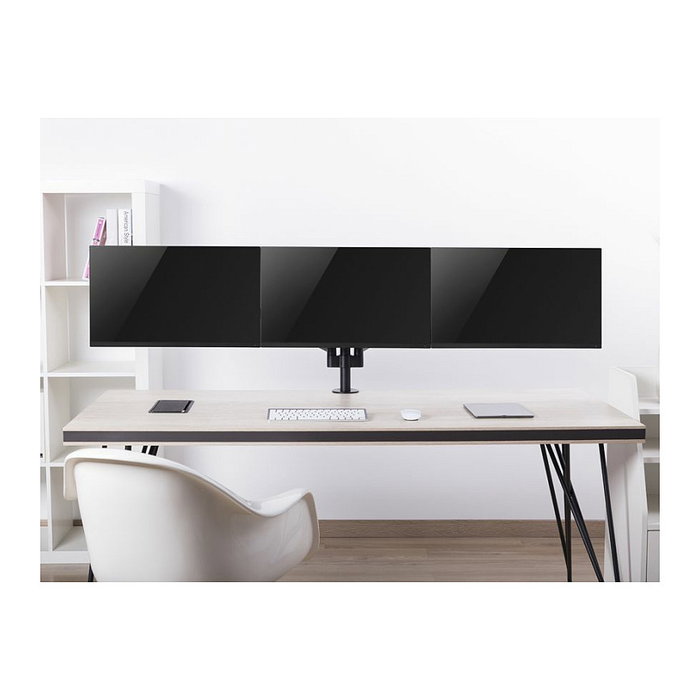 Equip Soporte para tres monitores 17-27 pulgadas con resorte de gas