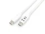 Equip Cable USB-C a USB-C Macho 3.2 Gen 1 (5 Gbps) 2 Metros para Carga Rápida PD 60W y Datos, Color Blanco, 128362