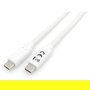 EQUIP 128362 Cable USB-C a USB-C 3.2 Gen 1 Macho/Macho 2 metros Blanco 60W PD