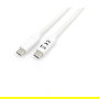 EQUIP 128362 Cable USB-C a USB-C 3.2 Gen 1 Macho/Macho 2 metros Blanco 60W PD