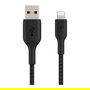 Belkin CAA002BT0MBK Cable de Carga y Sincronización Lightning a USB A, MFi, 15 cm, Negro