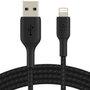 Belkin Cable Lightning a USB-A 0,15 m Negro CAA002BT0MBK
