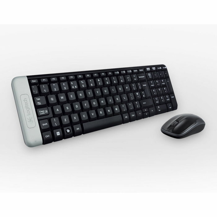 Logitech MK220 Combo Inalámbrico con Teclado Portugués y Ratón, Negro