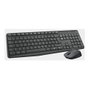 Logitech MK235 Kit de teclado y ratón inalámbrico, Gris, Portugués
