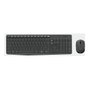 Logitech MK235 Kit de teclado y ratón inalámbrico, Gris, Portugués