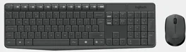 Logitech MK235 Combo de Teclado y Ratón Inalámbrico, Portugués, Gris