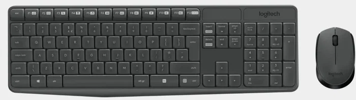 Logitech MK235 Combo de Teclado y Ratón Inalámbrico, Portugués, Gris Logitech MK235 Combo de Teclado y Ratón Inalámbrico, Portugués, Gris