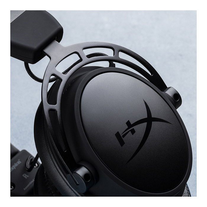 HP Cloud Alpha Wireless Gaming Headset Auriculares Inalámbricos Gaming Sonido Virtual 7.1 Surround DTS Headphone:X Over-Ear Negro Rojo