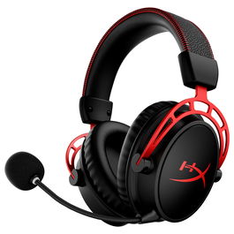HP Cloud Alpha Wireless Gaming Headset Auriculares Inalámbricos Gaming Sonido Virtual 7.1 Surround DTS Headphone:X Over-Ear Negro Rojo