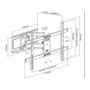 Equip Soporte de pared para TV 37-80 pulgadas 650335 Negro
