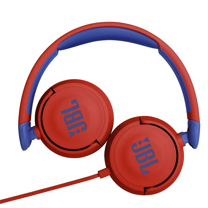 JBL JR310 Auriculares de Diadema Alámbricos Circumaurales con Micrófono Integrado para Música - Color Rojo