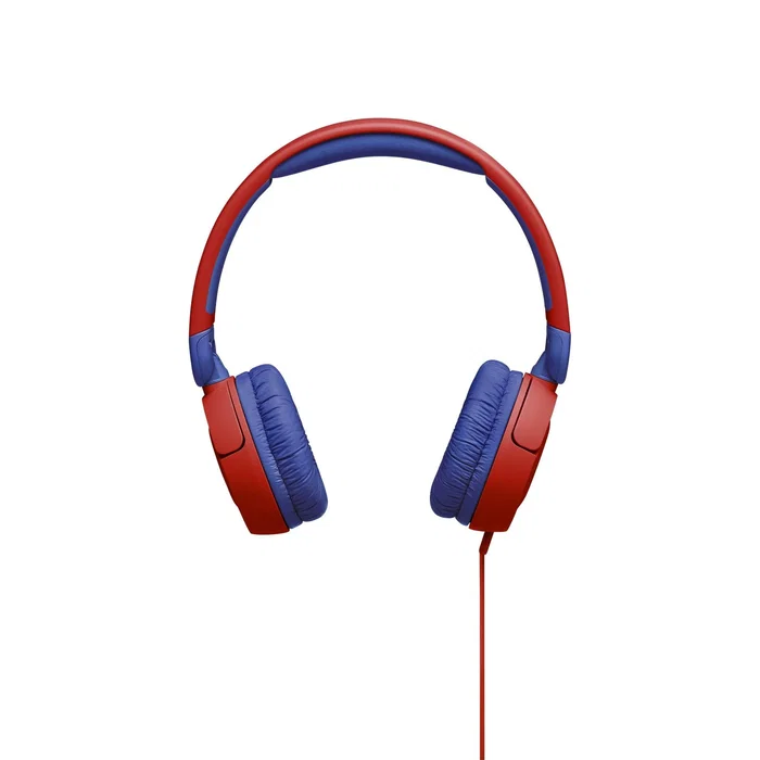 JBL JR310 Auriculares de Diadema Alámbricos Circumaurales con Micrófono Integrado para Música - Color Rojo