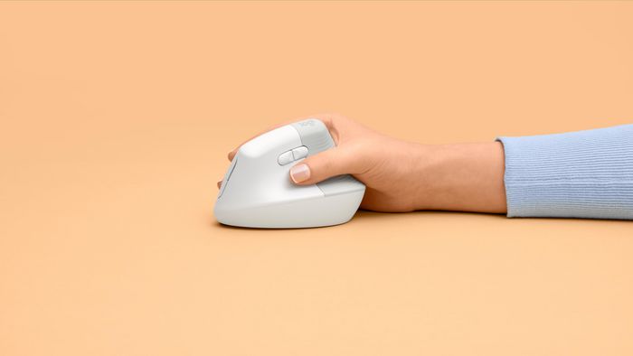 Logitech Lift Ratón Ergonómico Vertical Blanco