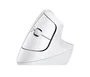 Logitech Lift Vertical Wireless Mouse White Bluetooth RF Ergonomic Right-Handed Office