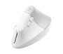 Logitech Lift Vertical Wireless Mouse White Bluetooth RF Ergonomic Right-Handed Office