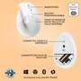 Logitech Lift Ratón Ergonómico Vertical Blanco