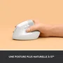 Logitech Lift Ratón Ergonómico Vertical Blanco