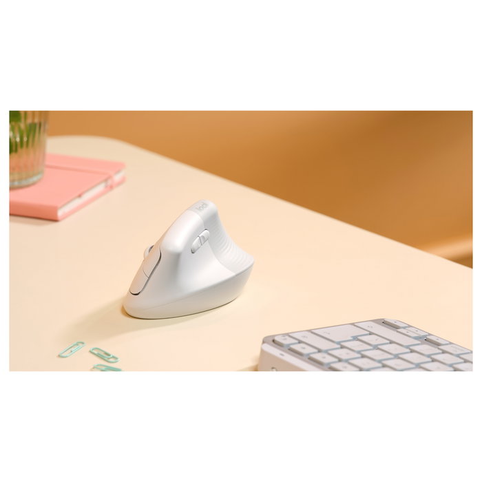 Logitech Lift Ratón Ergonómico Vertical Blanco
