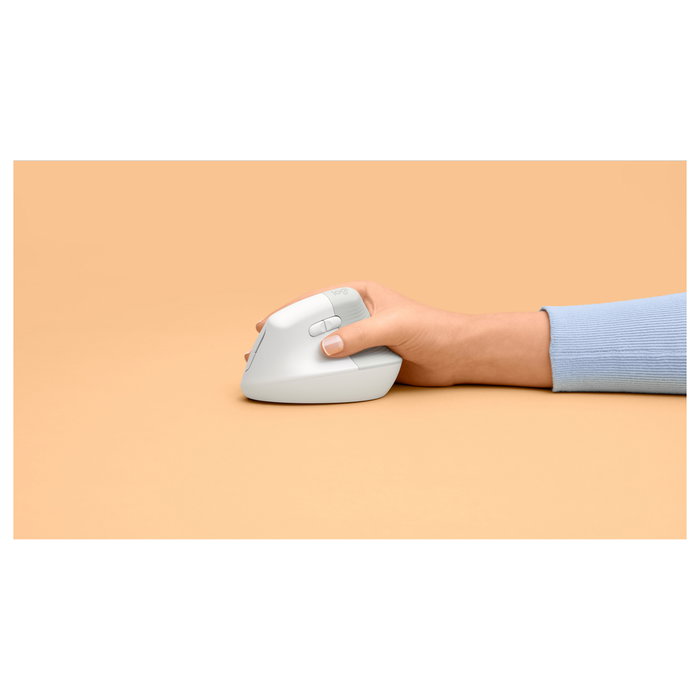 Logitech Lift Ratón Ergonómico Vertical Blanco