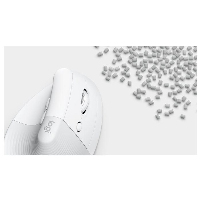 Logitech Lift Ratón Ergonómico Vertical Blanco