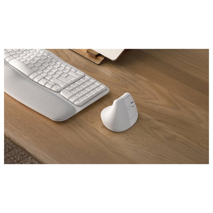 Logitech Lift Ratón Ergonómico Vertical Blanco