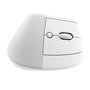 Logitech 910-006475 Ratón Vertical Ergonómico Lift para Mano Derecha, Inalámbrico RF + Bluetooth, Óptico 4000 DPI, 4 Botones Programables, Clics Silenciosos, Blanco