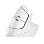 Logitech 910-006475 Ratón Vertical Ergonómico Lift para Mano Derecha, Inalámbrico RF + Bluetooth, Óptico 4000 DPI, 4 Botones Programables, Clics Silenciosos, Blanco
