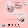 Logitech Lift Ratón Ergonómico Vertical Rosa