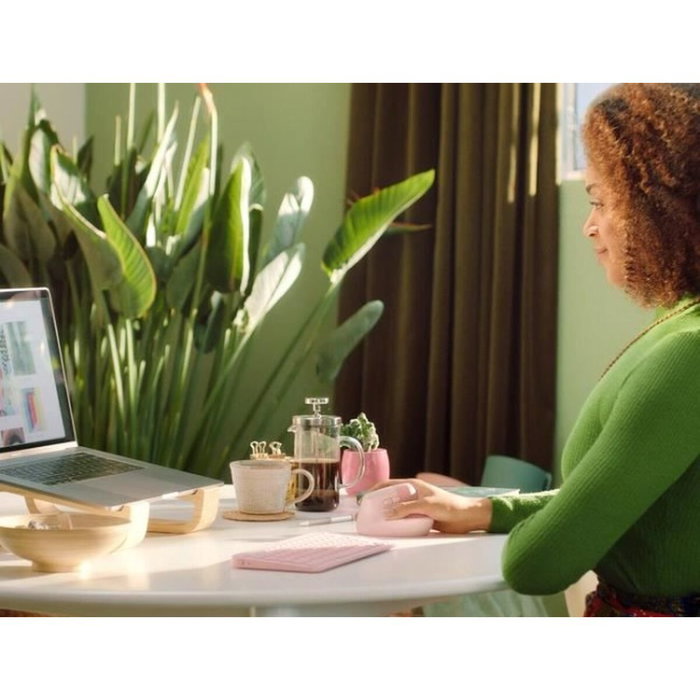 Logitech Lift Ratón Ergonómico Vertical Inalámbrico Rosa