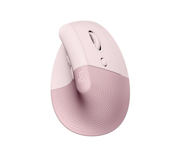 Logitech Lift Ratón Ergonómico Vertical Inalámbrico Rosa