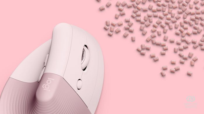 Logitech Lift Ratón Ergonómico Vertical Inalámbrico Rosa