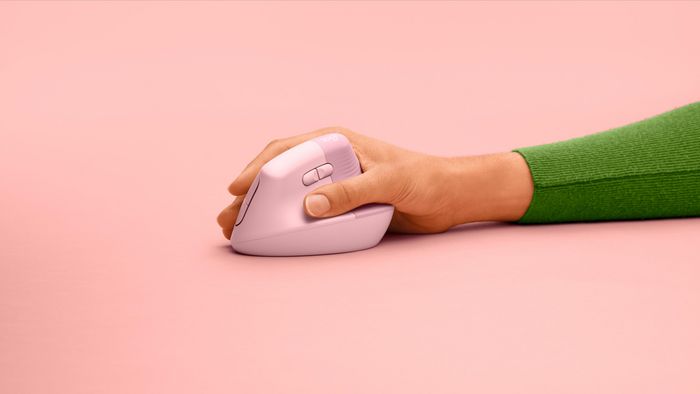 Logitech Lift Ratón Ergonómico Vertical Inalámbrico Rosa