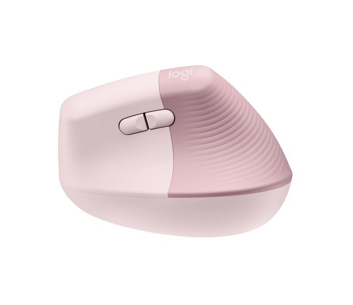 Logitech Lift Ratón Ergonómico Vertical Inalámbrico Rosa