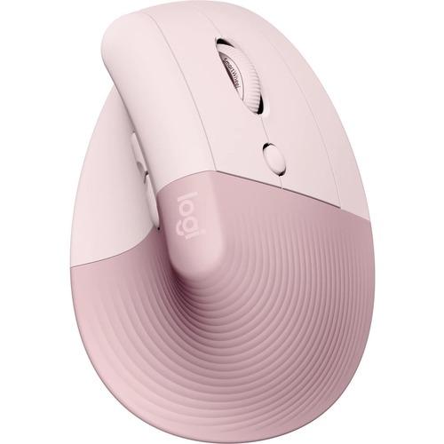 Logitech Lift Ratón Ergonómico Vertical Inalámbrico Rosa