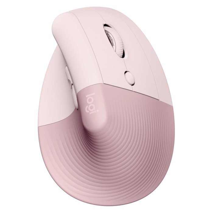 Logitech Lift Ratón Ergonómico Vertical Inalámbrico Rosa