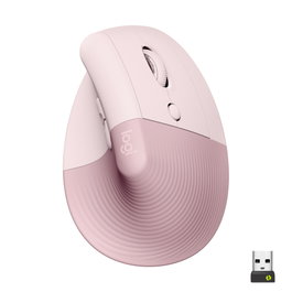 Logitech Lift Ratón Ergonómico Vertical Inalámbrico Rosa