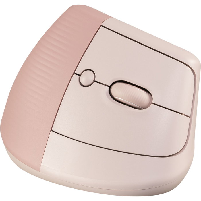 Logitech Lift Ratón Ergonómico Vertical Inalámbrico Rosa
